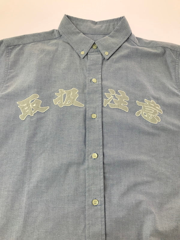 【中古品】【メンズ】 BLACKEYEPATCH ブラックアイパッチ OXFORD BD SHIRT 取扱注意 オックスフォード ボタンダウンシャツ 長袖シャツ 142-260925-na-17-tagh サイズ：M カラー：サックスブルー 万代Net店