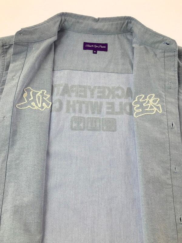 【中古品】【メンズ】 BLACKEYEPATCH ブラックアイパッチ OXFORD BD SHIRT 取扱注意 オックスフォード ボタンダウンシャツ 長袖シャツ 142-260925-na-17-tagh サイズ：M カラー：サックスブルー 万代Net店