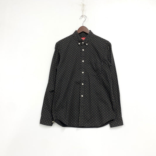 【中古品】【メンズ】 SUPREME シュプリーム 13SS DIAMOND SHIRT ダイヤモンド シャツ トップス 長袖 149-260531-ya-01-izu サイズ：S カラー：BLACK 万代Net店
