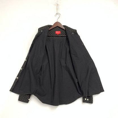 【中古品】【メンズ】 SUPREME シュプリーム 13SS DIAMOND SHIRT ダイヤモンド シャツ トップス 長袖 149-260531-ya-01-izu サイズ：S カラー：BLACK 万代Net店