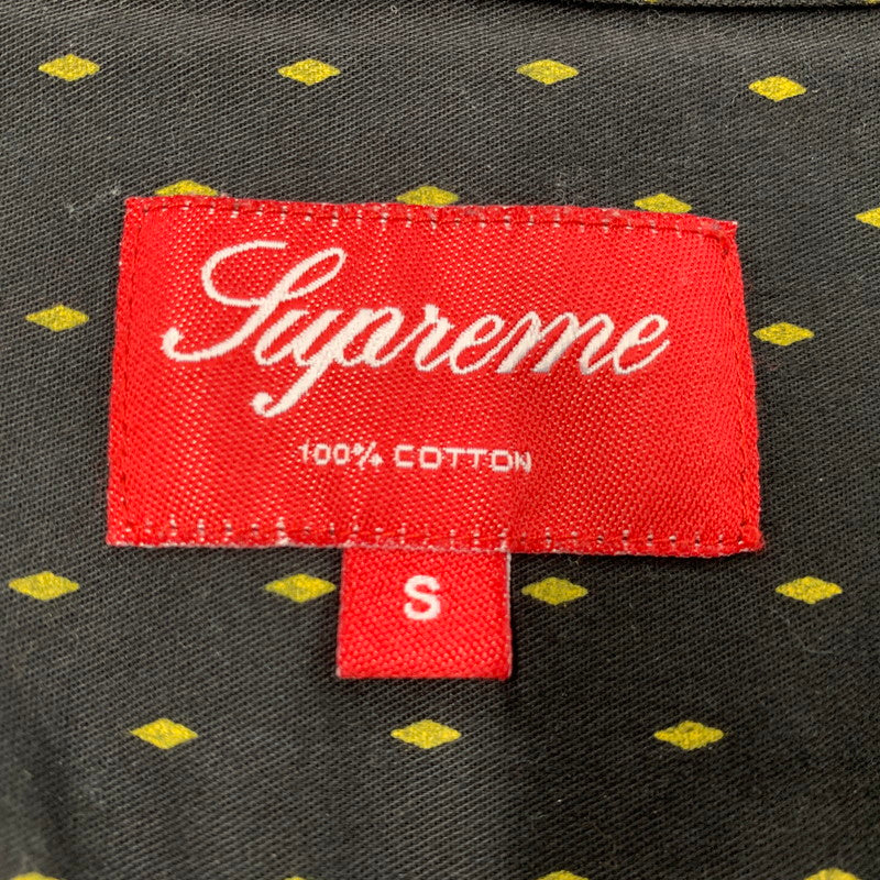 【中古品】【メンズ】 SUPREME シュプリーム 13SS DIAMOND SHIRT ダイヤモンド シャツ トップス 長袖 149-260531-ya-01-izu サイズ：S カラー：BLACK 万代Net店