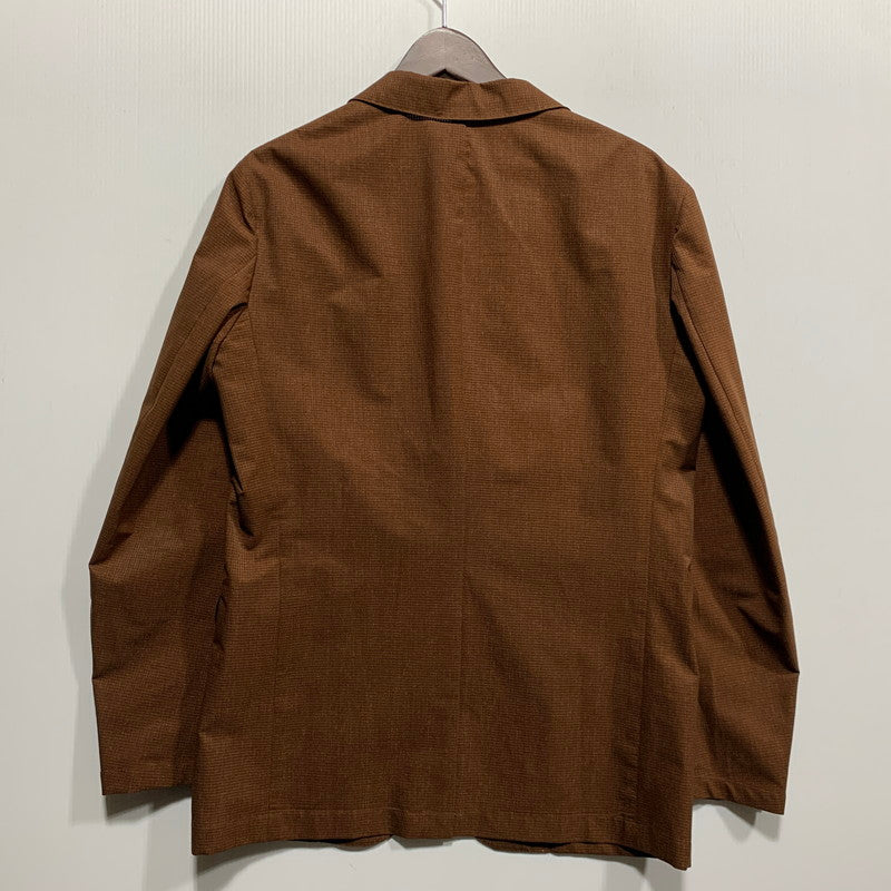 【中古美品】【メンズ】 TAKEO KIKUCHI タケオ キクチ 070-48007 リネンライクプリントジャケット アウター 147-260625-ya-02-izu サイズ：4 カラー：ブラウン 万代Net店