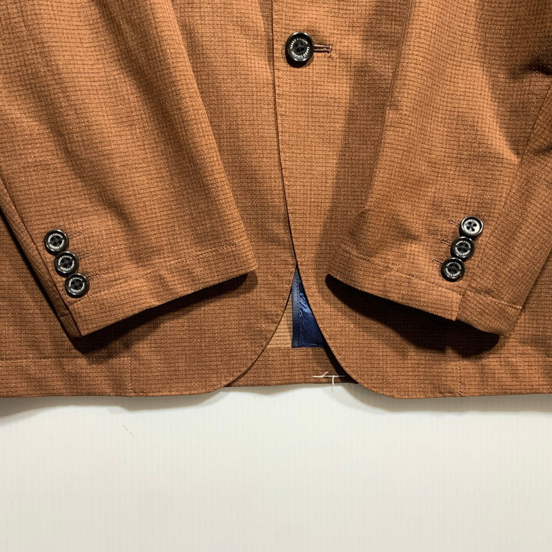 【中古美品】【メンズ】 TAKEO KIKUCHI タケオ キクチ 070-48007 リネンライクプリントジャケット アウター 147-260625-ya-02-izu サイズ：4 カラー：ブラウン 万代Net店