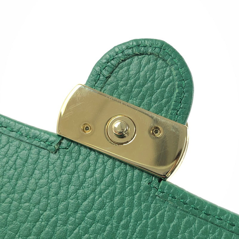 【中古品】【レディース】 GUCCI インターロッキングG Wホック コンパクト財布 615525 二つ折り財布 財布 181-260710-ki-02-tagh カラー：グリーン 万代Net店
