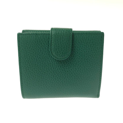 【中古品】【レディース】 GUCCI インターロッキングG Wホック コンパクト財布 615525 二つ折り財布 財布 181-260710-ki-02-tagh カラー：グリーン 万代Net店