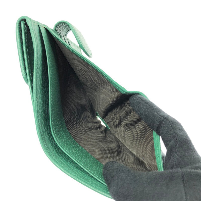 【中古品】【レディース】 GUCCI インターロッキングG Wホック コンパクト財布 615525 二つ折り財布 財布 181-260710-ki-02-tagh カラー：グリーン 万代Net店
