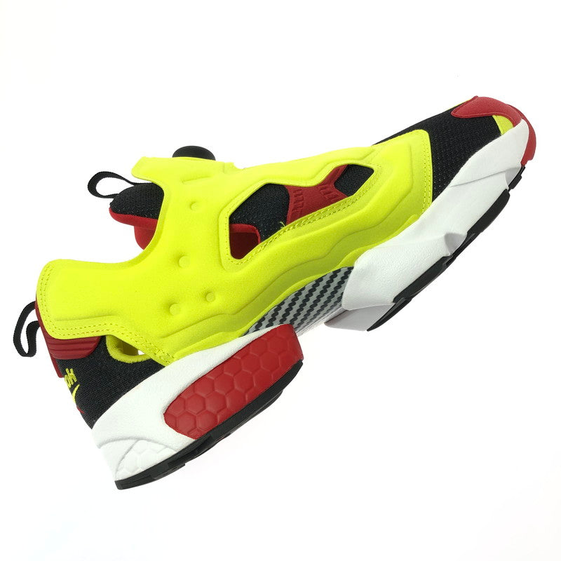 【中古美品】【メンズ】 REEBOK リーボック INSTAPUMP FURY OG V47514 インスタ ポンプフューリー スニーカー 靴 162-260627-na-04-tagh サイズ：27.5cm US 9 1/2 カラー："CITRON" BLACK/GREEN/RED/WHITE 万代Net店