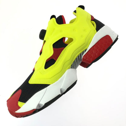 【中古美品】【メンズ】 REEBOK リーボック INSTAPUMP FURY OG V47514 インスタ ポンプフューリー スニーカー 靴 162-260627-na-04-tagh サイズ：27.5cm US 9 1/2 カラー："CITRON" BLACK/GREEN/RED/WHITE 万代Net店
