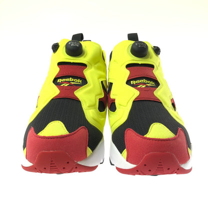 【中古美品】【メンズ】 REEBOK リーボック INSTAPUMP FURY OG V47514 インスタ ポンプフューリー スニーカー 靴 162-260627-na-04-tagh サイズ：27.5cm US 9 1/2 カラー："CITRON" BLACK/GREEN/RED/WHITE 万代Net店