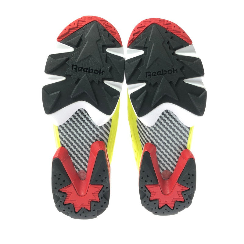 【中古美品】【メンズ】 REEBOK リーボック INSTAPUMP FURY OG V47514 インスタ ポンプフューリー スニーカー 靴 162-260627-na-04-tagh サイズ：27.5cm US 9 1/2 カラー："CITRON" BLACK/GREEN/RED/WHITE 万代Net店