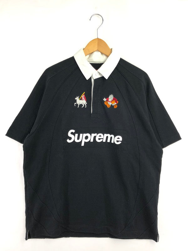 【中古品】【メンズ】 SUPREME シュプリーム 24SS S/S RUGBY ショートスリーブ ラグビー シャツ トップス 149-260610-rt-03-tagh サイズ：M カラー：ブラック 万代Net店
