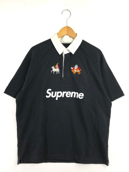 【中古品】【メンズ】 SUPREME シュプリーム 24SS S/S RUGBY ショートスリーブ ラグビー シャツ トップス 149-260610-rt-03-tagh サイズ：M カラー：ブラック 万代Net店