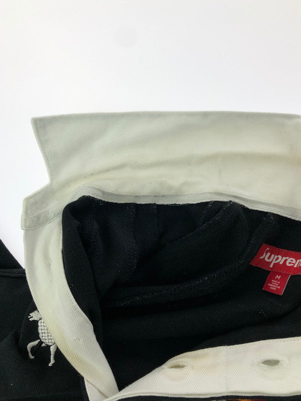 【中古品】【メンズ】 SUPREME シュプリーム 24SS S/S RUGBY ショートスリーブ ラグビー シャツ トップス 149-260610-rt-03-tagh サイズ：M カラー：ブラック 万代Net店