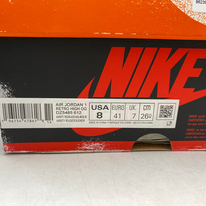 【中古美品】【メンズ/レディース】 NIKE ナイキ DZ5485-612 AIR JORDAN 1 HIGH OG エア ジョーダン ワン ハイ オージー スニーカー シューズ 靴 160-260520-cs-06-izu サイズ：26cm カラー：VARSITY RED/BLACK-SAIL-MUSLIN 万代Net店