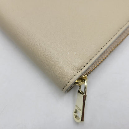 【中古品】【レディース】 russet ラシット スムースレザー ハーフウォレット 二つ折り 財布 200-260522-as-15-izu カラー：ベージュ 万代Net店
