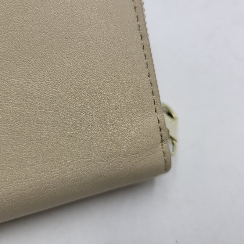 【中古品】【レディース】 russet ラシット スムースレザー ハーフウォレット 二つ折り 財布 200-260522-as-15-izu カラー：ベージュ 万代Net店