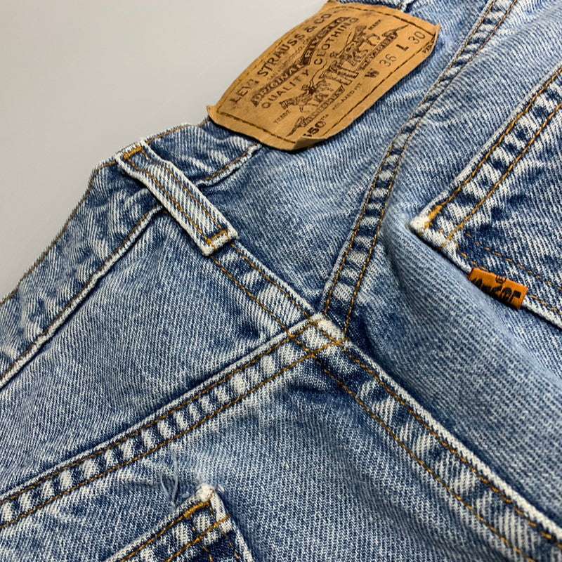 【中古品】【メンズ】 LEVI'S リーバイス 40550-0213 刻印689 オレンジタブ USA製 550 RELAXED FIT DENIM PANTS リラックス フィット デニム パンツ ボトムス 157-260701-kh-03-izu サイズ：36×30 カラー：インディゴ系 万代Net店