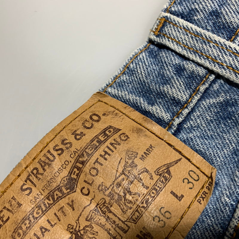 【中古品】【メンズ】 LEVI'S リーバイス 40550-0213 刻印689 オレンジタブ USA製 550 RELAXED FIT DENIM PANTS リラックス フィット デニム パンツ ボトムス 157-260701-kh-03-izu サイズ：36×30 カラー：インディゴ系 万代Net店
