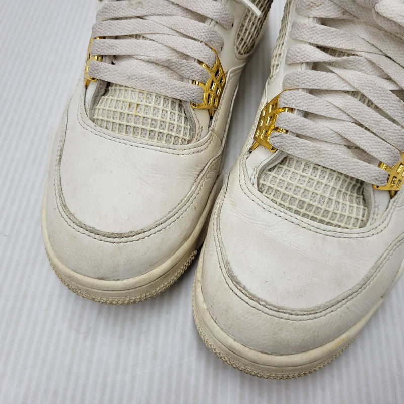 【中古品】【メンズ】 NIKE ナイキ AQ9129-170 WOMEN'S AIR JORDAN 4 RETRO ウィメンズ エア ジョーダン フォー レトロ スニーカー シューズ 靴 160-260506-cs-22-izu サイズ：27cm カラー：SAIL/METALLIC GOLD/BLACK 万代Net店