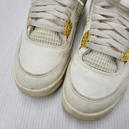 【中古品】【メンズ】 NIKE ナイキ AQ9129-170 WOMEN'S AIR JORDAN 4 RETRO ウィメンズ エア ジョーダン フォー レトロ スニーカー シューズ 靴 160-260506-cs-22-izu サイズ：27cm カラー：SAIL/METALLIC GOLD/BLACK 万代Net店