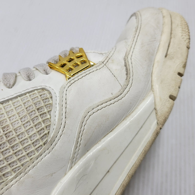 【中古品】【メンズ】 NIKE ナイキ AQ9129-170 WOMEN'S AIR JORDAN 4 RETRO ウィメンズ エア ジョーダン フォー レトロ スニーカー シューズ 靴 160-260506-cs-22-izu サイズ：27cm カラー：SAIL/METALLIC GOLD/BLACK 万代Net店