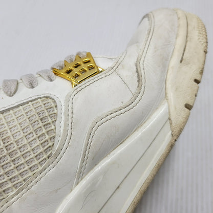 【中古品】【メンズ】 NIKE ナイキ AQ9129-170 WOMEN'S AIR JORDAN 4 RETRO ウィメンズ エア ジョーダン フォー レトロ スニーカー シューズ 靴 160-260506-cs-22-izu サイズ：27cm カラー：SAIL/METALLIC GOLD/BLACK 万代Net店
