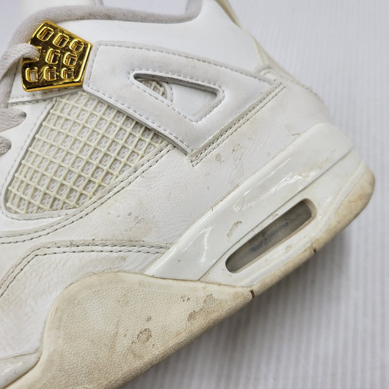 【中古品】【メンズ】 NIKE ナイキ AQ9129-170 WOMEN'S AIR JORDAN 4 RETRO ウィメンズ エア ジョーダン フォー レトロ スニーカー シューズ 靴 160-260506-cs-22-izu サイズ：27cm カラー：SAIL/METALLIC GOLD/BLACK 万代Net店