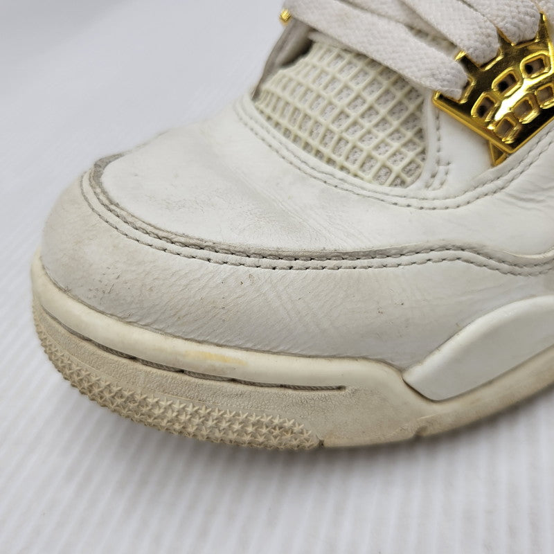 【中古品】【メンズ】 NIKE ナイキ AQ9129-170 WOMEN'S AIR JORDAN 4 RETRO ウィメンズ エア ジョーダン フォー レトロ スニーカー シューズ 靴 160-260506-cs-22-izu サイズ：27cm カラー：SAIL/METALLIC GOLD/BLACK 万代Net店