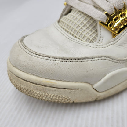 【中古品】【メンズ】 NIKE ナイキ AQ9129-170 WOMEN'S AIR JORDAN 4 RETRO ウィメンズ エア ジョーダン フォー レトロ スニーカー シューズ 靴 160-260506-cs-22-izu サイズ：27cm カラー：SAIL/METALLIC GOLD/BLACK 万代Net店