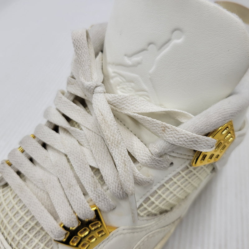 【中古品】【メンズ】 NIKE ナイキ AQ9129-170 WOMEN'S AIR JORDAN 4 RETRO ウィメンズ エア ジョーダン フォー レトロ スニーカー シューズ 靴 160-260506-cs-22-izu サイズ：27cm カラー：SAIL/METALLIC GOLD/BLACK 万代Net店
