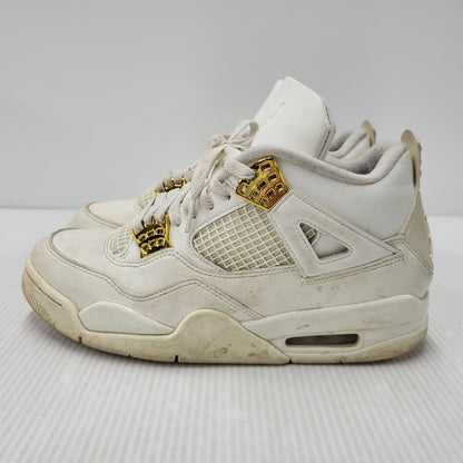 【中古品】【メンズ】 NIKE ナイキ AQ9129-170 WOMEN'S AIR JORDAN 4 RETRO ウィメンズ エア ジョーダン フォー レトロ スニーカー シューズ 靴 160-260506-cs-22-izu サイズ：27cm カラー：SAIL/METALLIC GOLD/BLACK 万代Net店