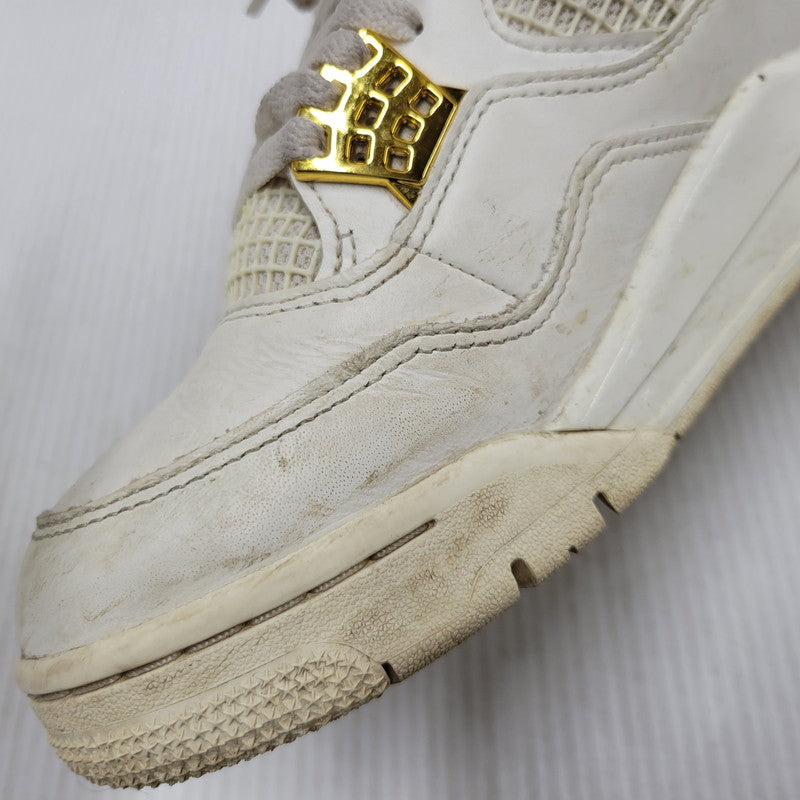 【中古品】【メンズ】 NIKE ナイキ AQ9129-170 WOMEN'S AIR JORDAN 4 RETRO ウィメンズ エア ジョーダン フォー レトロ スニーカー シューズ 靴 160-260506-cs-22-izu サイズ：27cm カラー：SAIL/METALLIC GOLD/BLACK 万代Net店
