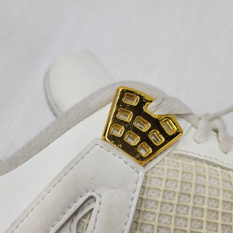 【中古品】【メンズ】 NIKE ナイキ AQ9129-170 WOMEN'S AIR JORDAN 4 RETRO ウィメンズ エア ジョーダン フォー レトロ スニーカー シューズ 靴 160-260506-cs-22-izu サイズ：27cm カラー：SAIL/METALLIC GOLD/BLACK 万代Net店