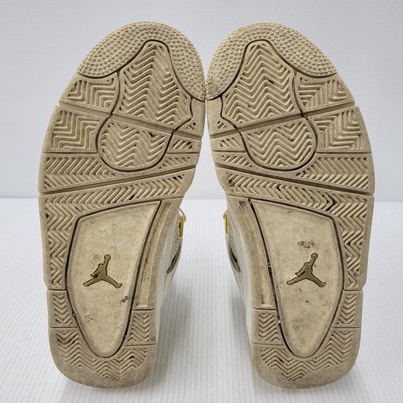 【中古品】【メンズ】 NIKE ナイキ AQ9129-170 WOMEN'S AIR JORDAN 4 RETRO ウィメンズ エア ジョーダン フォー レトロ スニーカー シューズ 靴 160-260506-cs-22-izu サイズ：27cm カラー：SAIL/METALLIC GOLD/BLACK 万代Net店