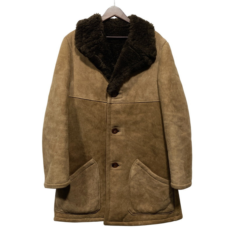 【中古品】【メンズ】 AMERICAN SHEEPHERDER アメリカンシープヘッダー SHEEPSKIN MOUTON COAT シープスキン ムートンコート USA製 146-260624-as-10-izu カラー：ブラウン 万代Net店