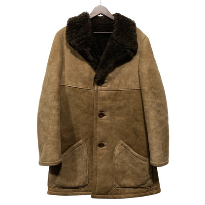 【中古品】【メンズ】 AMERICAN SHEEPHERDER アメリカンシープヘッダー SHEEPSKIN MOUTON COAT シープスキン ムートンコート USA製 146-260624-as-10-izu カラー：ブラウン 万代Net店