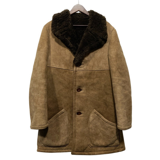 【中古品】【メンズ】 AMERICAN SHEEPHERDER アメリカンシープヘッダー SHEEPSKIN MOUTON COAT シープスキン ムートンコート USA製 146-260624-as-10-izu カラー：ブラウン 万代Net店