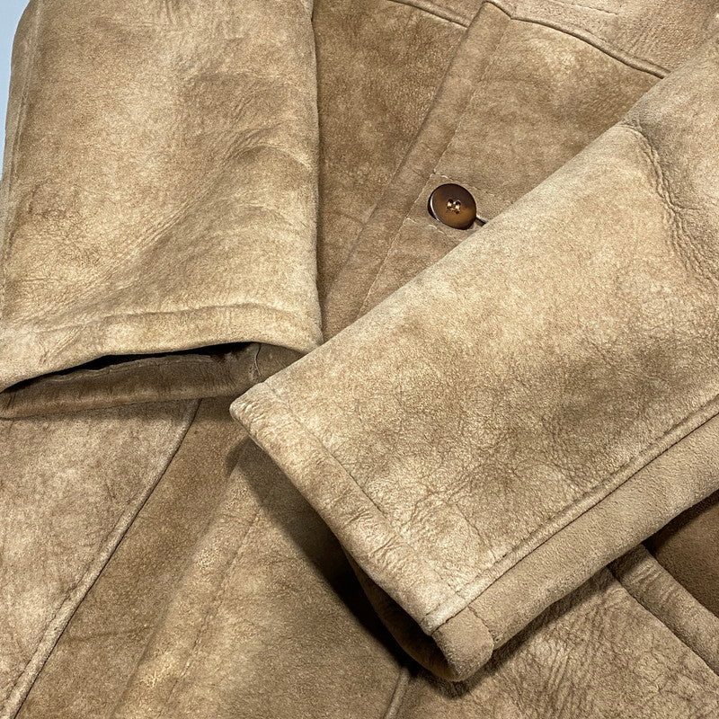 【中古品】【メンズ】 AMERICAN SHEEPHERDER アメリカンシープヘッダー SHEEPSKIN MOUTON COAT シープスキン ムートンコート USA製 146-260624-as-10-izu カラー：ブラウン 万代Net店