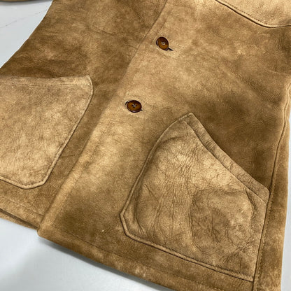 【中古品】【メンズ】 AMERICAN SHEEPHERDER アメリカンシープヘッダー SHEEPSKIN MOUTON COAT シープスキン ムートンコート USA製 146-260624-as-10-izu カラー：ブラウン 万代Net店