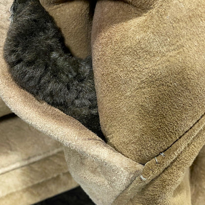 【中古品】【メンズ】 AMERICAN SHEEPHERDER アメリカンシープヘッダー SHEEPSKIN MOUTON COAT シープスキン ムートンコート USA製 146-260624-as-10-izu カラー：ブラウン 万代Net店