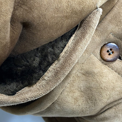 【中古品】【メンズ】 AMERICAN SHEEPHERDER アメリカンシープヘッダー SHEEPSKIN MOUTON COAT シープスキン ムートンコート USA製 146-260624-as-10-izu カラー：ブラウン 万代Net店