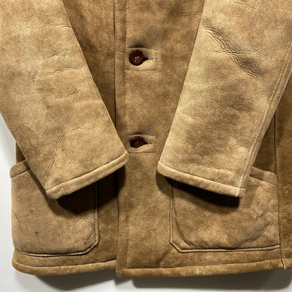 【中古品】【メンズ】 AMERICAN SHEEPHERDER アメリカンシープヘッダー SHEEPSKIN MOUTON COAT シープスキン ムートンコート USA製 146-260624-as-10-izu カラー：ブラウン 万代Net店