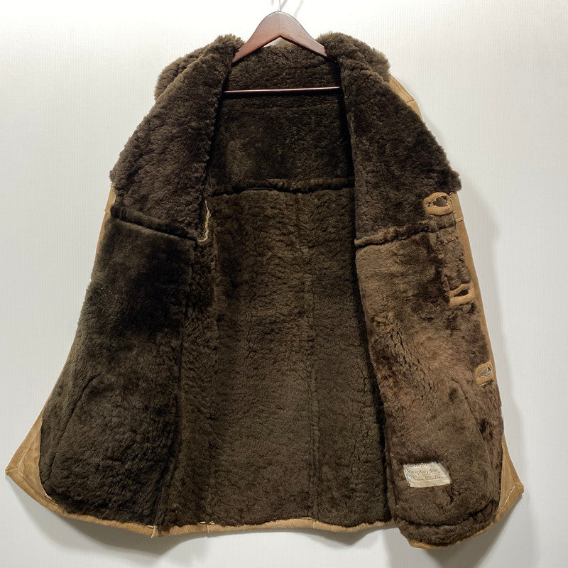 【中古品】【メンズ】 AMERICAN SHEEPHERDER アメリカンシープヘッダー SHEEPSKIN MOUTON COAT シープスキン ムートンコート USA製 146-260624-as-10-izu カラー：ブラウン 万代Net店