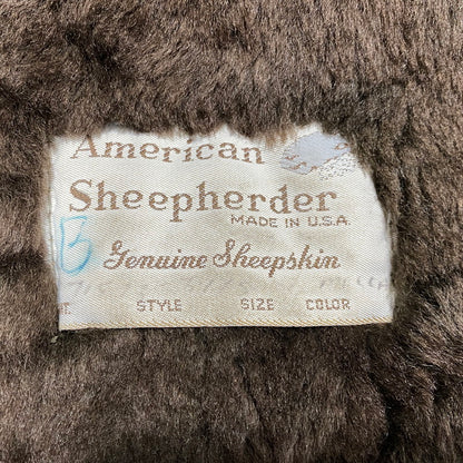 【中古品】【メンズ】 AMERICAN SHEEPHERDER アメリカンシープヘッダー SHEEPSKIN MOUTON COAT シープスキン ムートンコート USA製 146-260624-as-10-izu カラー：ブラウン 万代Net店
