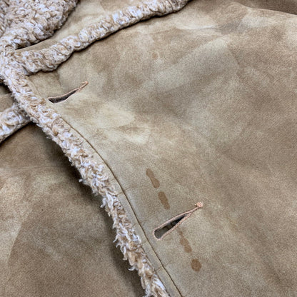 【現状渡し品】【メンズ】 FINGERHUT FASHIONS フィンガーハット ファッションズ 60S USA製 くるみボタン RANCH COAT ランチコート アウター 146-260423-ya-15-izu サイズ：44 カラー：ベージュ 万代Net店
