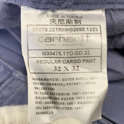 【中古品】【メンズ】 CARHARTT WIP カーハート ワークインプログレス I030475 REGULAR CARGO PANTS レギュラー カーゴ パンツ ボトムス 153-260712-yn-04-izu サイズ：32×32 カラー：ブルー 万代Net店