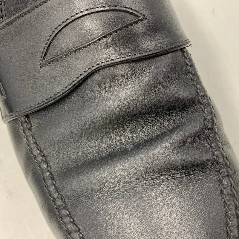 【中古品】【メンズ】 F.LLI GIACOMETTI フラテッリジャコメッティ COIN LOAFERS コイン ローファー 靴 164-260614-kh-01-izu サイズ：43 カラー：ブラック 万代Net店