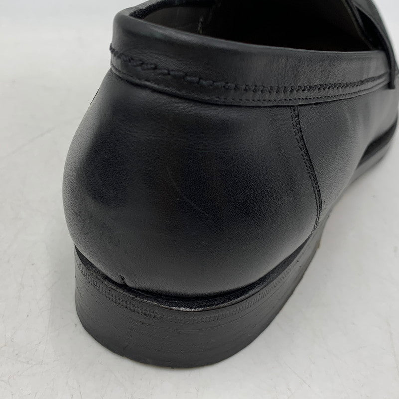 【中古品】【メンズ】 F.LLI GIACOMETTI フラテッリジャコメッティ COIN LOAFERS コイン ローファー 靴 164-260614-kh-01-izu サイズ：43 カラー：ブラック 万代Net店