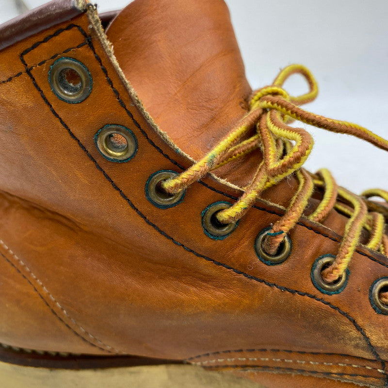 【現状渡し品】【レディース】 RED WING レッドウィング 875 90S 刺繍縦羽タグ USA製 IRISHSETTER アイリッシュセッター ブーツ シューズ 靴 164-260609-cs-06-izu サイズ：US 6E カラー：ブラウン 万代Net店