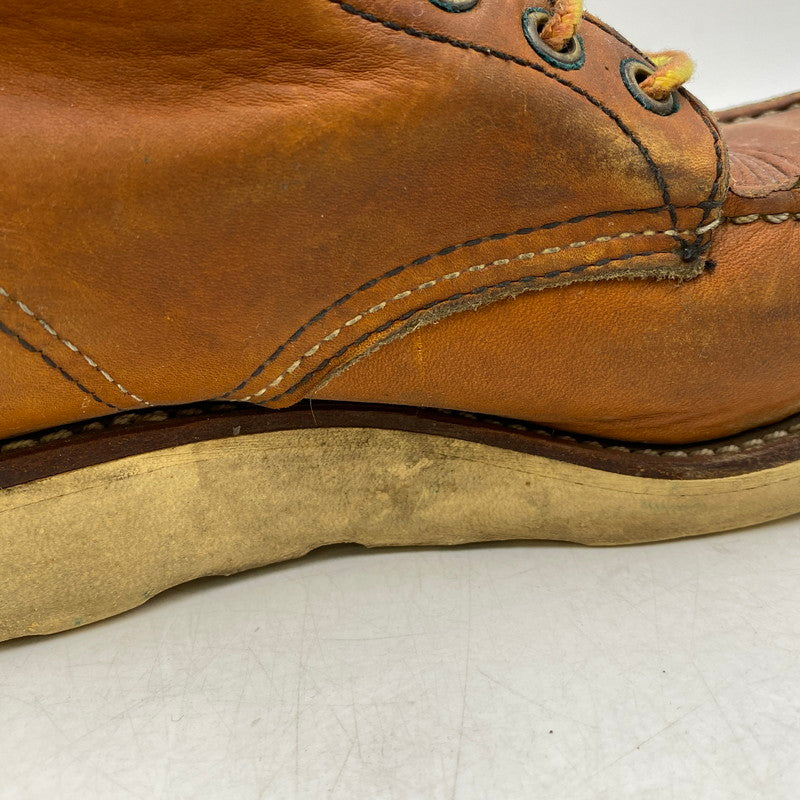 【現状渡し品】【レディース】 RED WING レッドウィング 875 90S 刺繍縦羽タグ USA製 IRISHSETTER アイリッシュセッター ブーツ シューズ 靴 164-260609-cs-06-izu サイズ：US 6E カラー：ブラウン 万代Net店